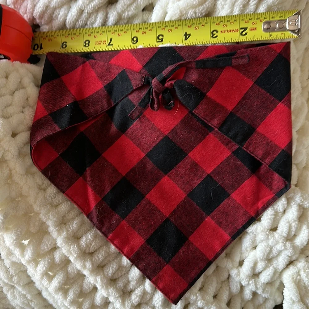 Red and Black Dog Bandana - Wedding Announcement